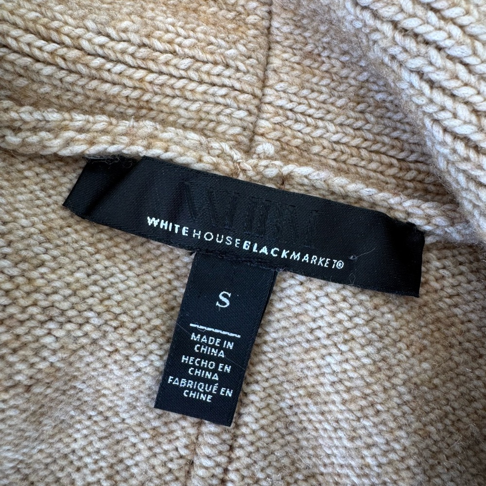 White House Black Market Beige Knit Cardigan - Picture 12 of 16